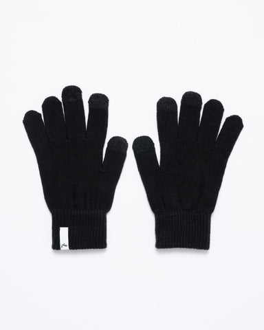 Womans Hold Up Gloves in Black
