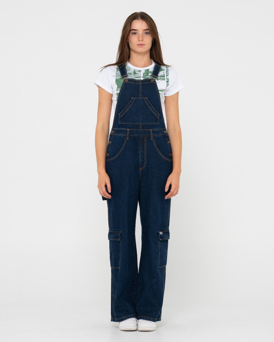 The Ragged Priest Dude Overalls Mid Blue | Overalls women, Clothing brand,  Shop womens tops