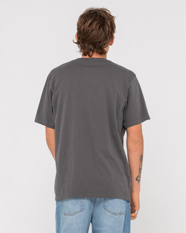 Man wearing Party Of One Short Sleeve Tee in Coal