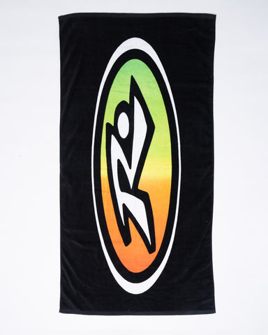 Mens Rise And Shine Towel in Black