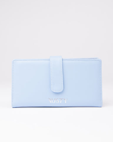 Womans Essence Flap Wallet in Periwinkle Blue
