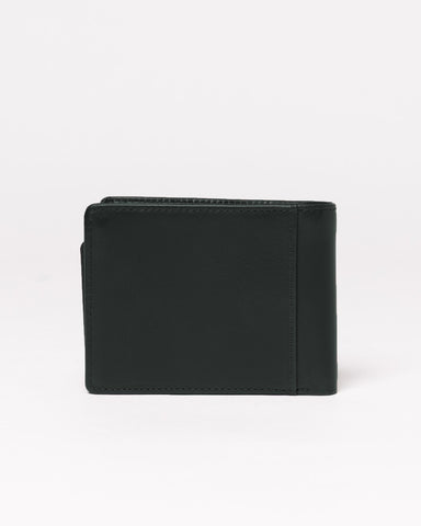 Mens High River 2 Leather Wallet in Green Gables